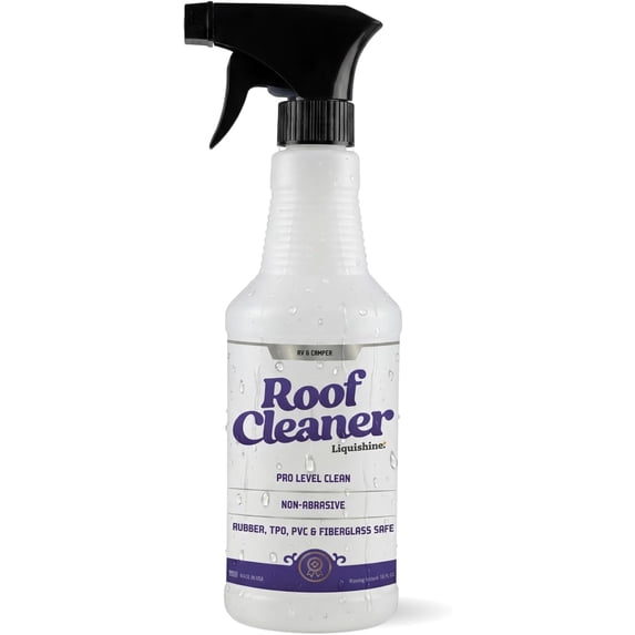 Liquishine RV Roof Cleaner with UV Protection for for TPO, PVC & Fiberglass Roofs, 16 oz