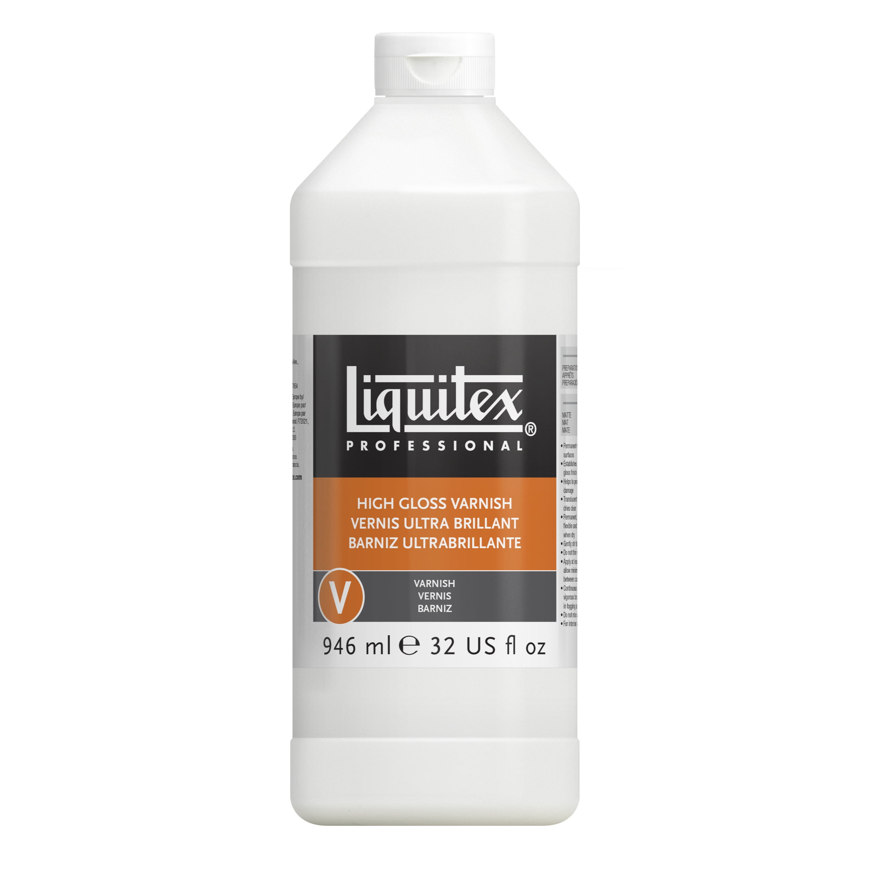 Liquitex Professional High Gloss Varnish, 32 oz (946 mL) Bottle