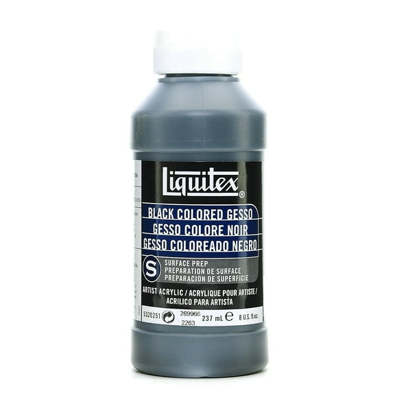 Liquitex Acrylic Colored Gesso Black 8 Oz. [Pack Of 2] 20064-PK2