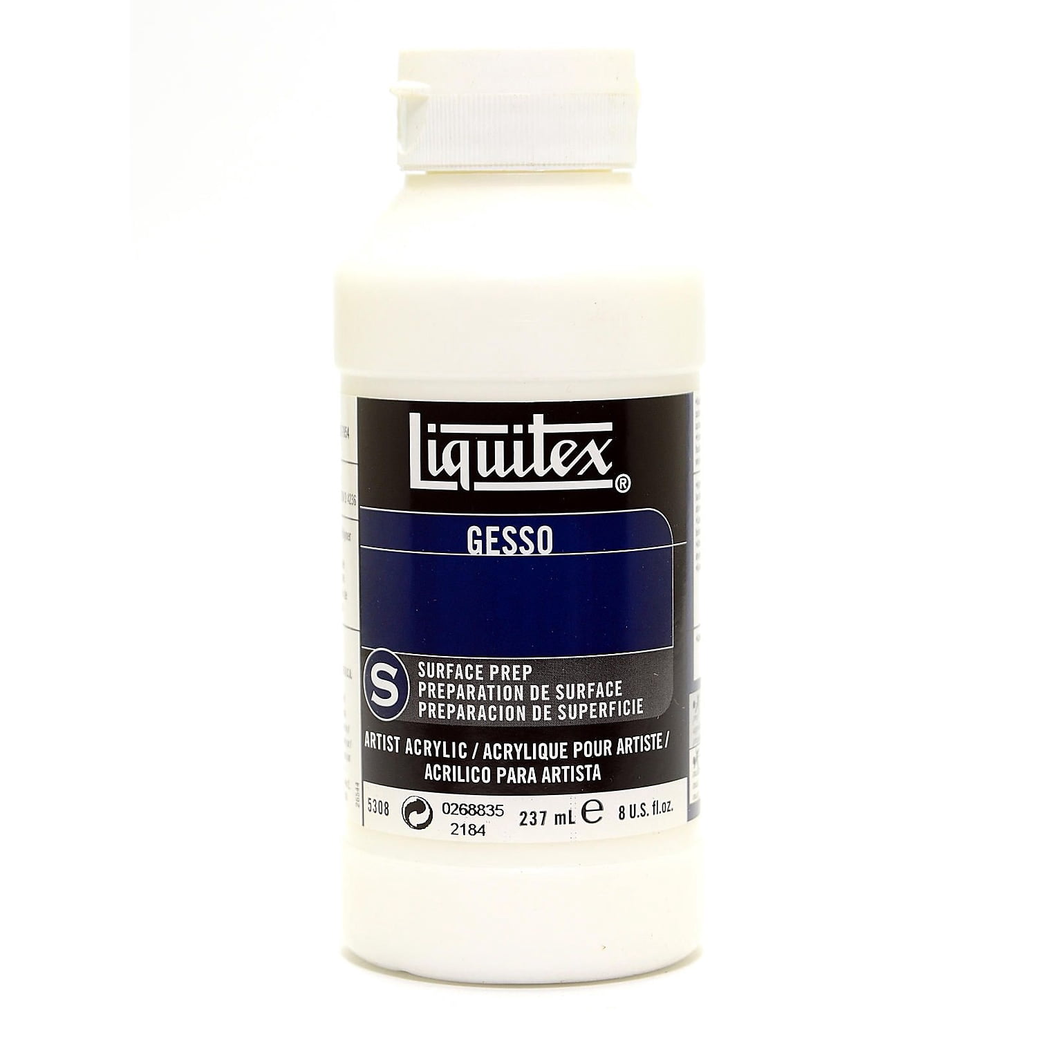 DR White Gesso Primer – 250 Ml Grundierung Für Leinwand, Holz & Malkarton | Wasserbasiert, Schnell Trocknend | Ideal Für Acryl- & Ölmalerei