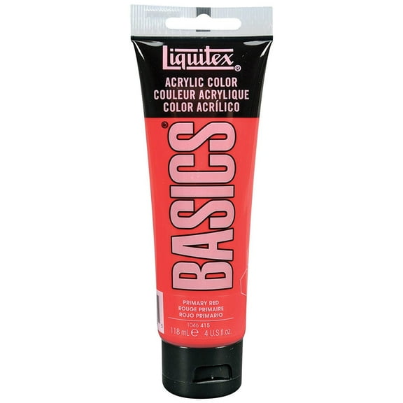 Liquitex Acrylic Paint: Primary Red, 118 mL