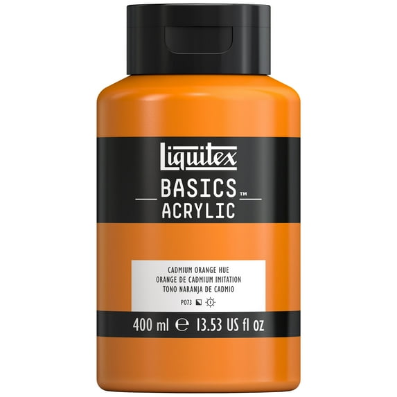 Liquitex BASICS, 400ml, Cadmium Orange Hue