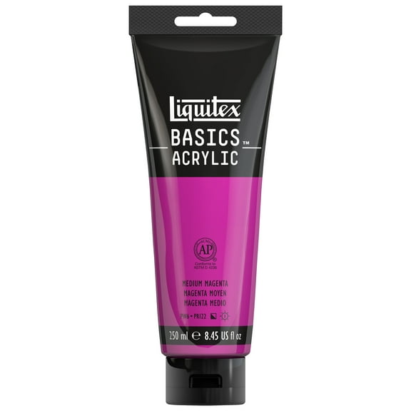 Liquitex BASICS Acrylic Color, 250ml, Medium Magenta