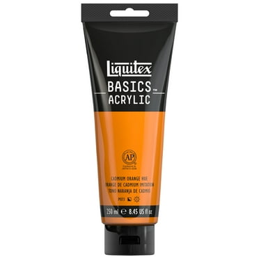 Liquitex BASICS Acrylic Color, 250ml Tube, Cadmium Orange Hue
