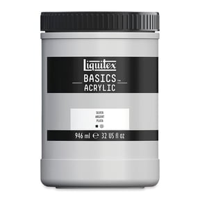 Liquitex BASICS Acrylic Color, 32oz., Silver
