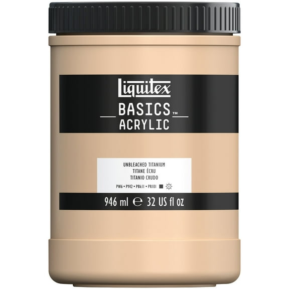 Liquitex BASICS Acrylic Color, 32oz., Unbleached Titanium