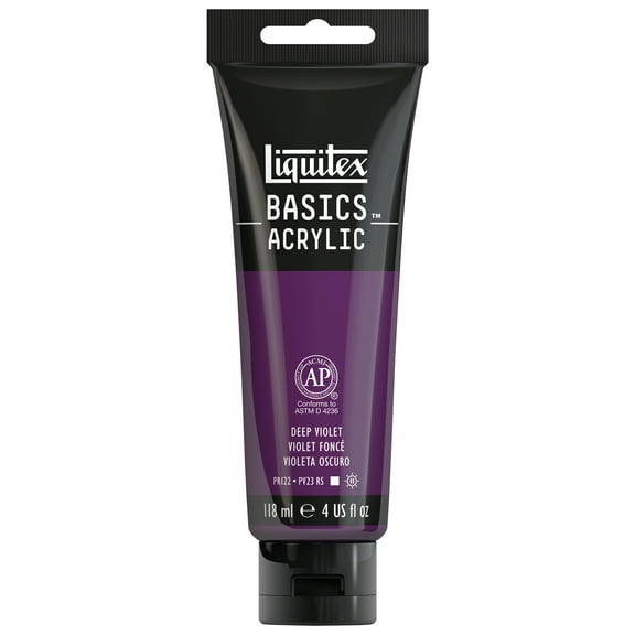 Liquitex BASICS Acrylic Color, 4 oz. Tube, Deep Violet