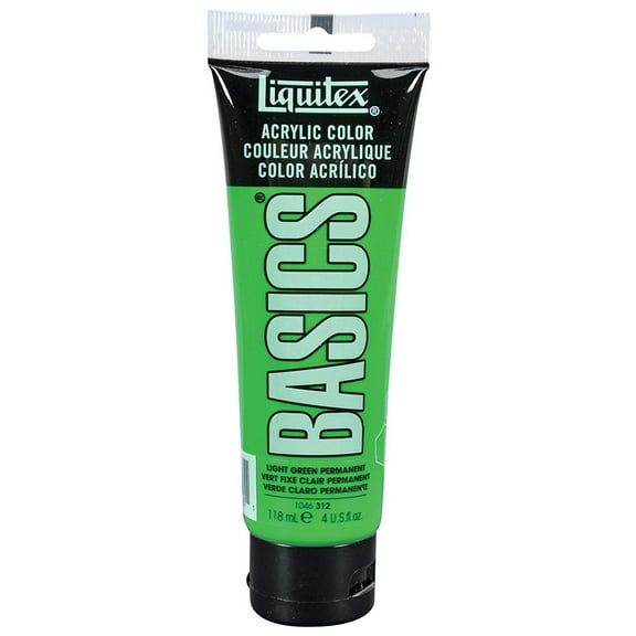 Liquitex BASICS Acrylic Color, 4 oz. Tube, Green Light
