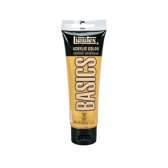 Liquitex BASICS Acrylic Color, 4 oz. Tube, Iridescent Gold