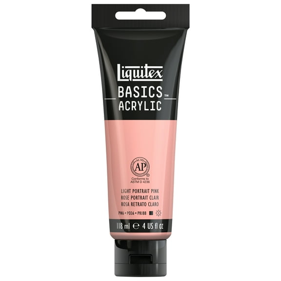 Liquitex BASICS Acrylic Color, 4 oz. Tube, Light Pink