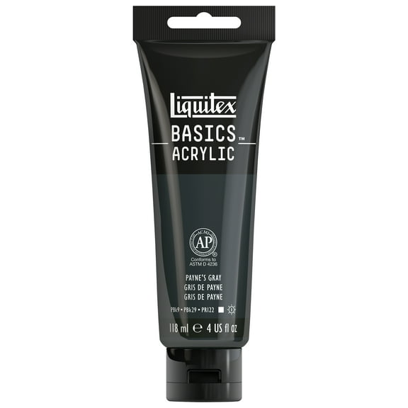 Liquitex BASICS Acrylic Color, 4 oz. Tube, Payne's Gray