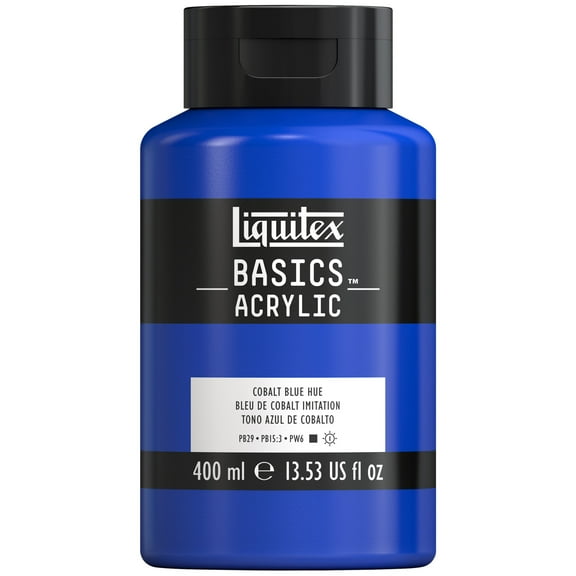 Liquitex BASICS Acrylic Color, 400ml Squeeze Bottle, Cobalt Blue Hue