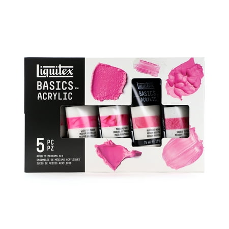 Liquitex BASICS Acrylic Mediums Set, 5-Colors, Textures & Effects