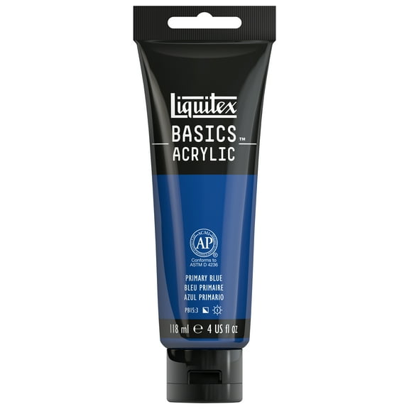 Liquitex BASICS Acrylic Paint, 4 Ounces, Primary Blue