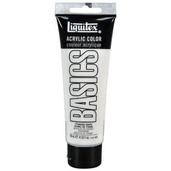 Liquitex BASICS Acrylic Paint 4-oz tube, Titanium White