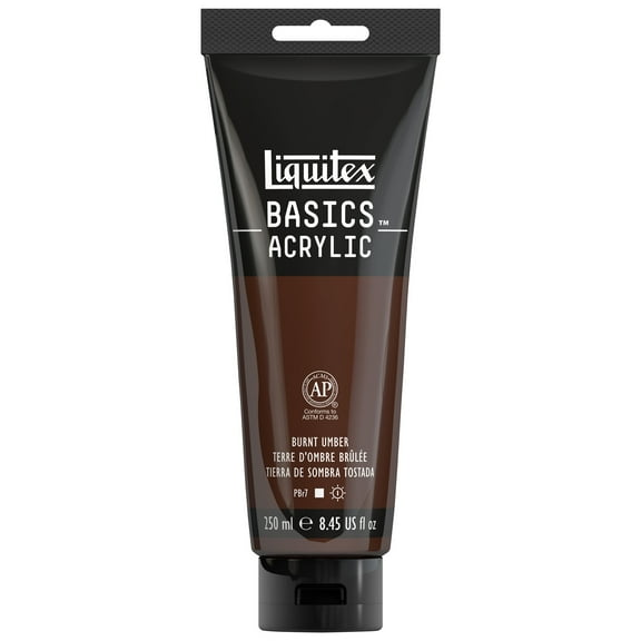 Liquitex BASICS Acrylic Paint 8.45-oz tube, Burnt Umber