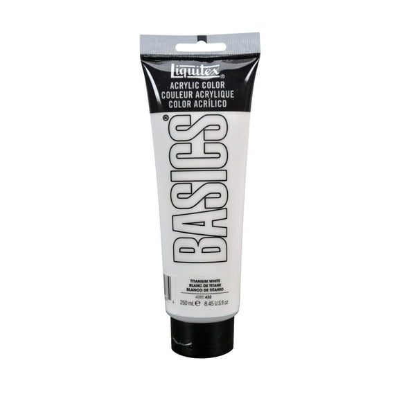 Liquitex BASICS Acrylic Paint 8.45-oz tube, Titanium White