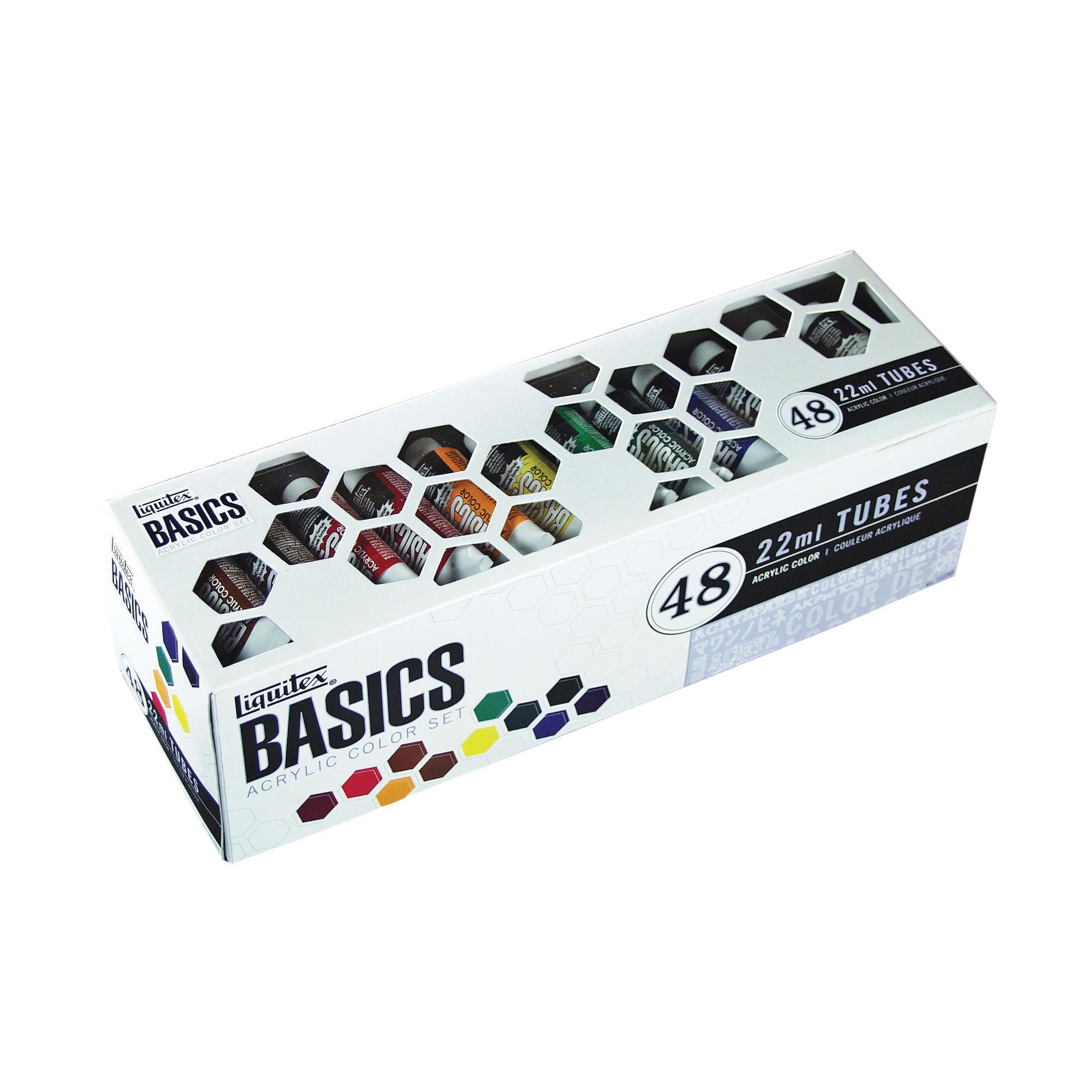 Liquitex BASICS Acrylic Paint Set, 0.74 Ounce Tubes, Assorted Colors, Set of 48 - image 1 of 2