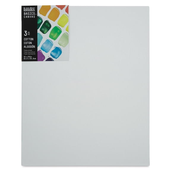 Liquitex BASICS Canvas Pack, 16" x 20"
