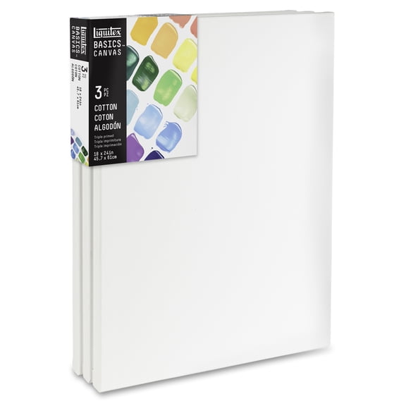 Liquitex BASICS Canvas Pack, 18" x 24"