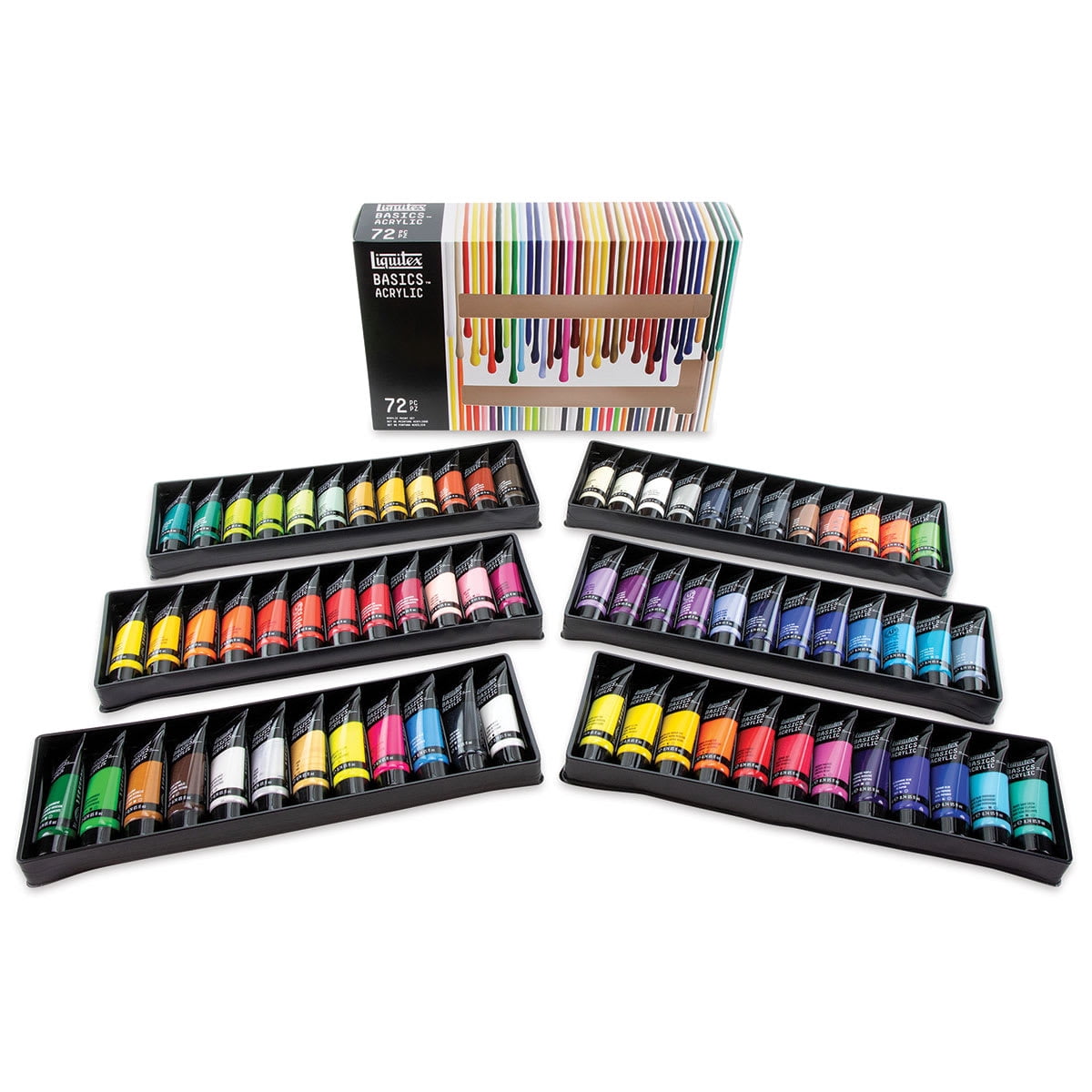 Liquitex BASICS Acrylic Paint, Complete Collection, 22 mL Tubes, Set of 72