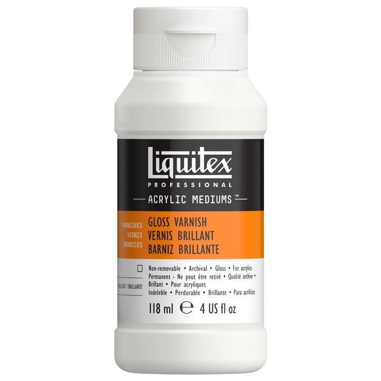 Liquitex Professional Acrylic Gloss Varnish, Clear, 4 oz (118 mL