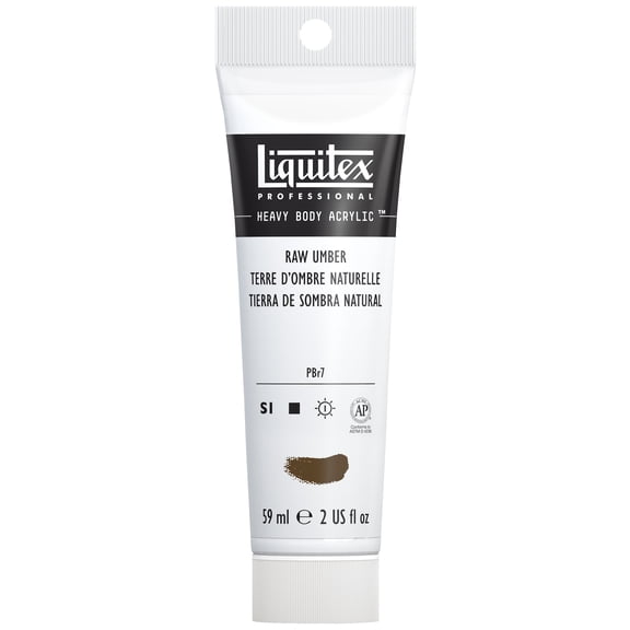 Liquitex Professional Heavy Body Acrylic Color, 2 oz. Tube, Raw Umber