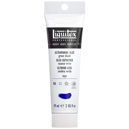 Liquitex Heavy Body Acrylic Paint, Ultramarine Blue (Green Shade), 2 Ounce Tube