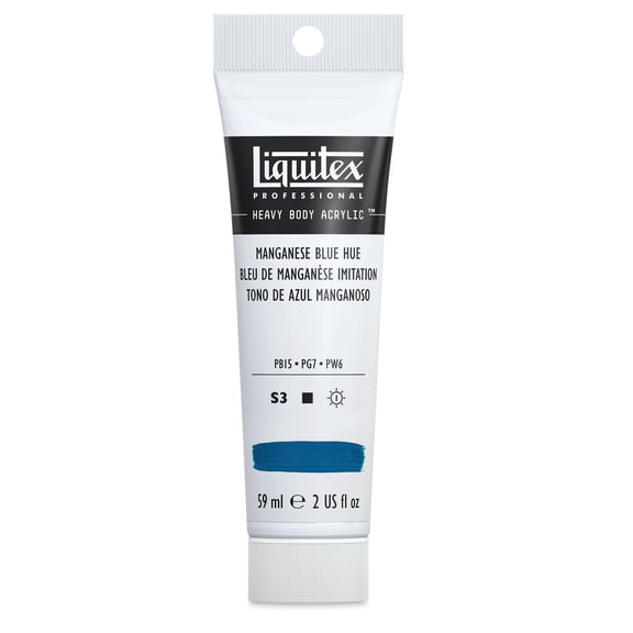 Liquitex Heavy Body Artist Acrylics - Manganese Blue Hue, 2 oz Tube