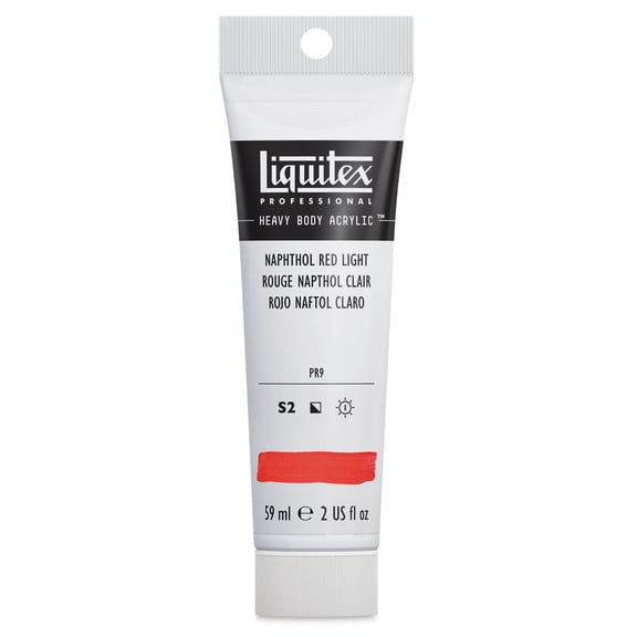 Liquitex Heavy Body Artist Acrylics - Naphthol Red Light, 2 oz Tube