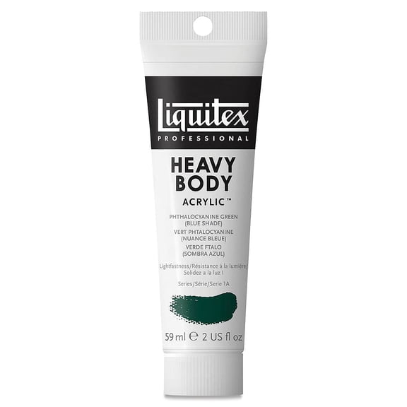 Liquitex Heavy Body Artist Acrylics - Phthalo Green (Blue Shade), 2 oz Tube