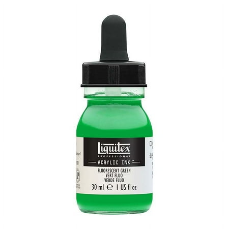 Liquitex Professional Acrylic Ink - Fluorescent Green, 30 ml
