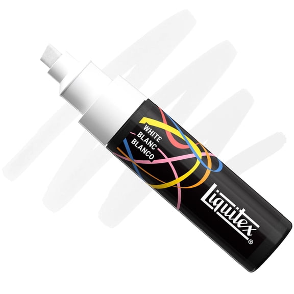 Liquitex Marker - White, Chisel Tip, 8 mm