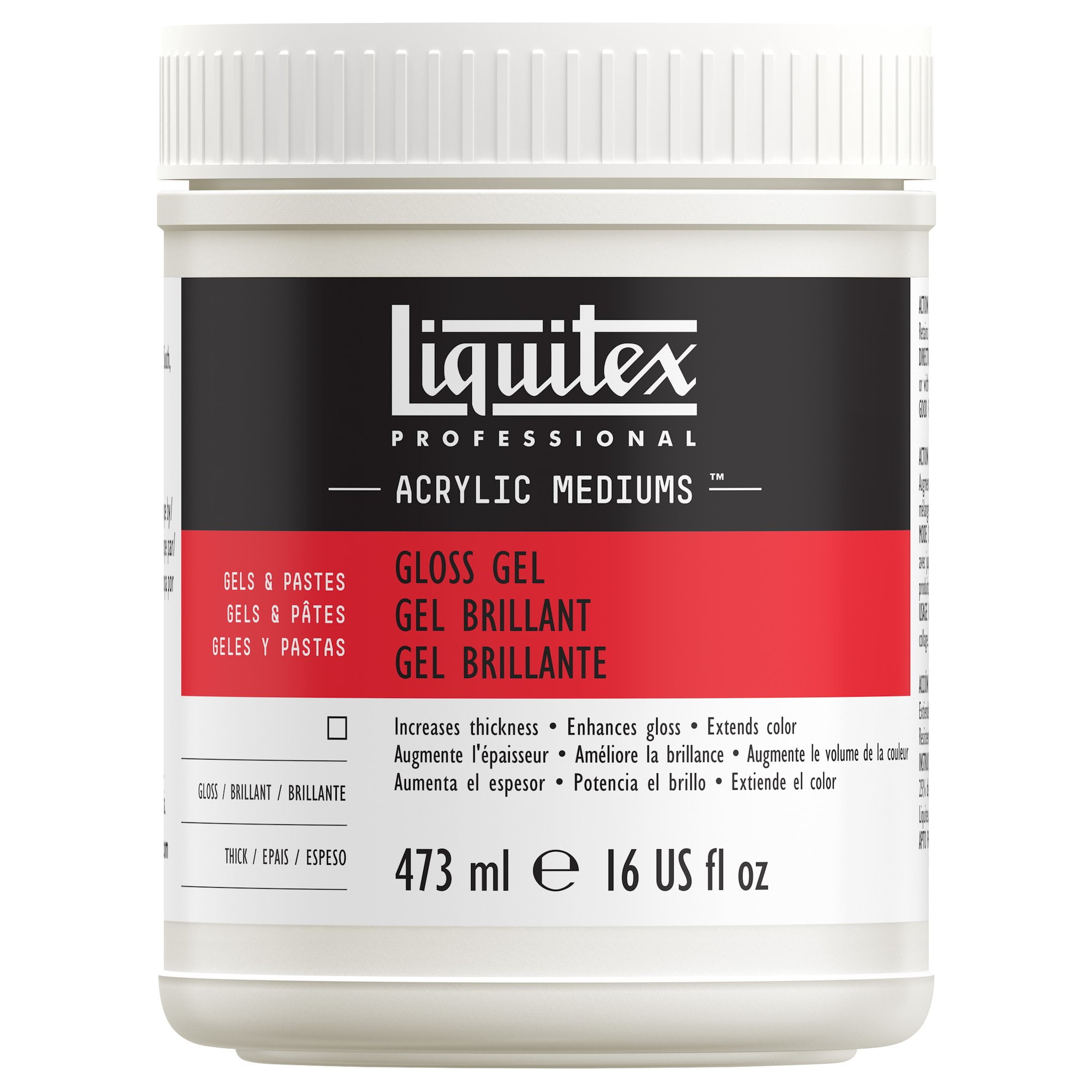 Liquitex NonToxic Acrylic Gel, Medium, 16 Ounces