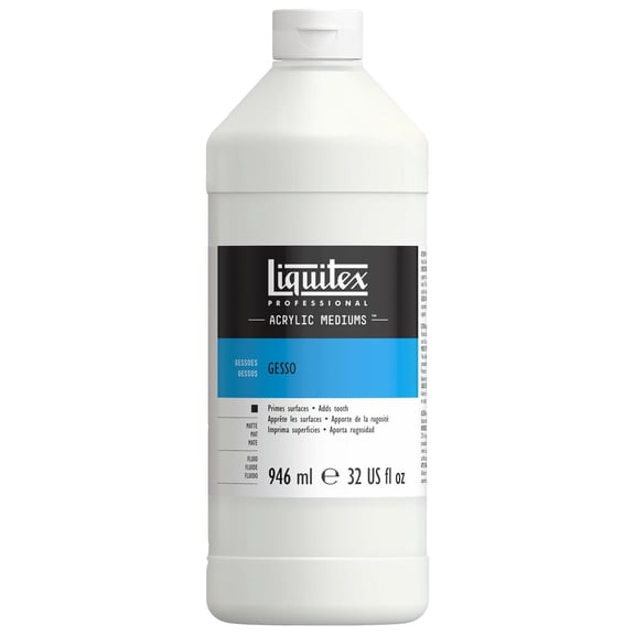 Liquitex Gesso - Surface Preparation - White - 32 fl oz