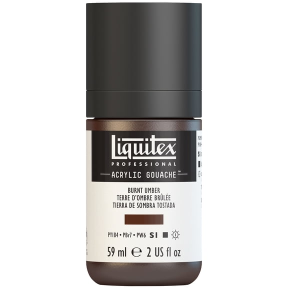 Liquitex Professional Acrylic Gouache, 59ml, Burnt Umber