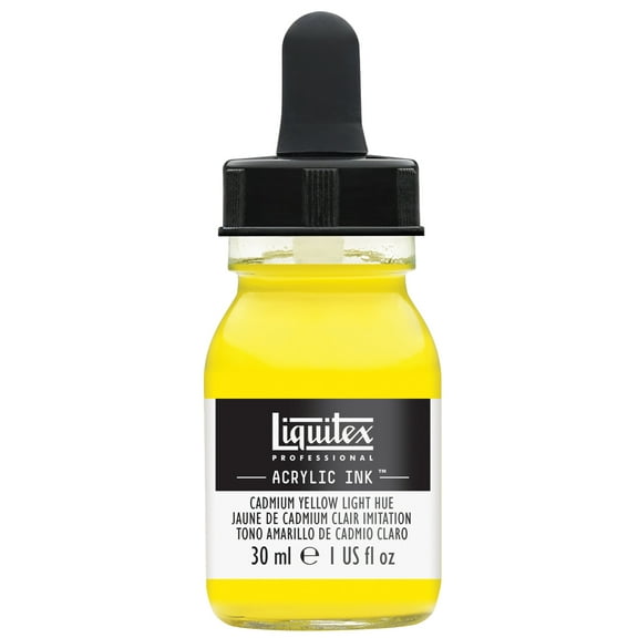 Liquitex Professional Acrylic Ink, 30ml Jar, Cadmium Yellow Light Hue