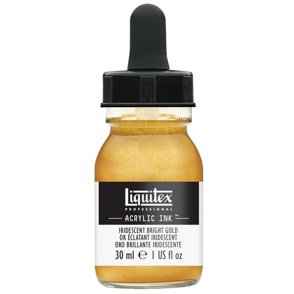 Liquitex Professional Acrylic Ink, 30ml Jar, Iridescent Bright Gold