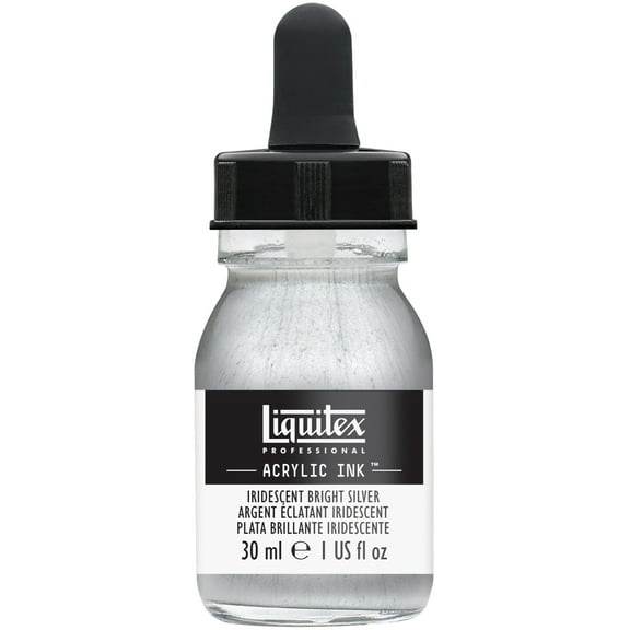 Liquitex Professional Acrylic Ink, 30ml Jar, Iridescent Bright Silver
