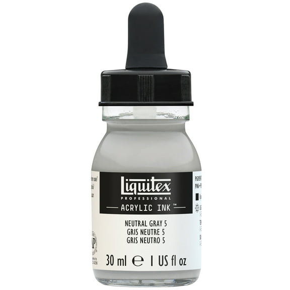Liquitex Professional Acrylic Ink, 30ml Jar, Natural Gray 5