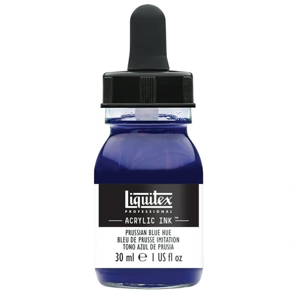 Liquitex Professional Acrylic Ink, 30ml Jar, Prussian Blue Hue