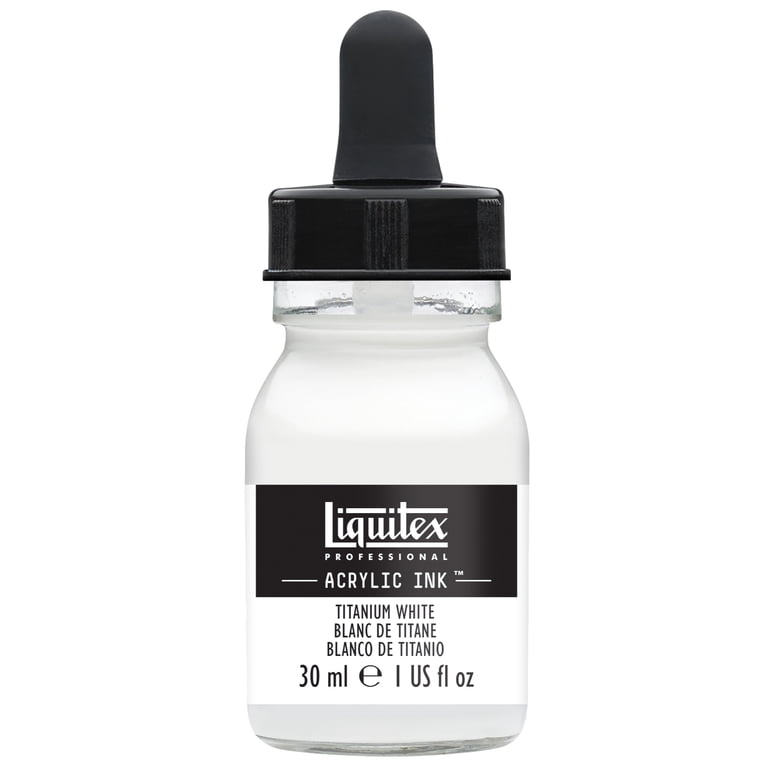Liquitex Professional Acrylic Ink, 30ml Jar, Titanium White