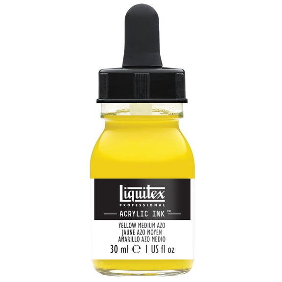 Liquitex Professional Acrylic Ink, 30ml Jar, Yellow Medium Azo