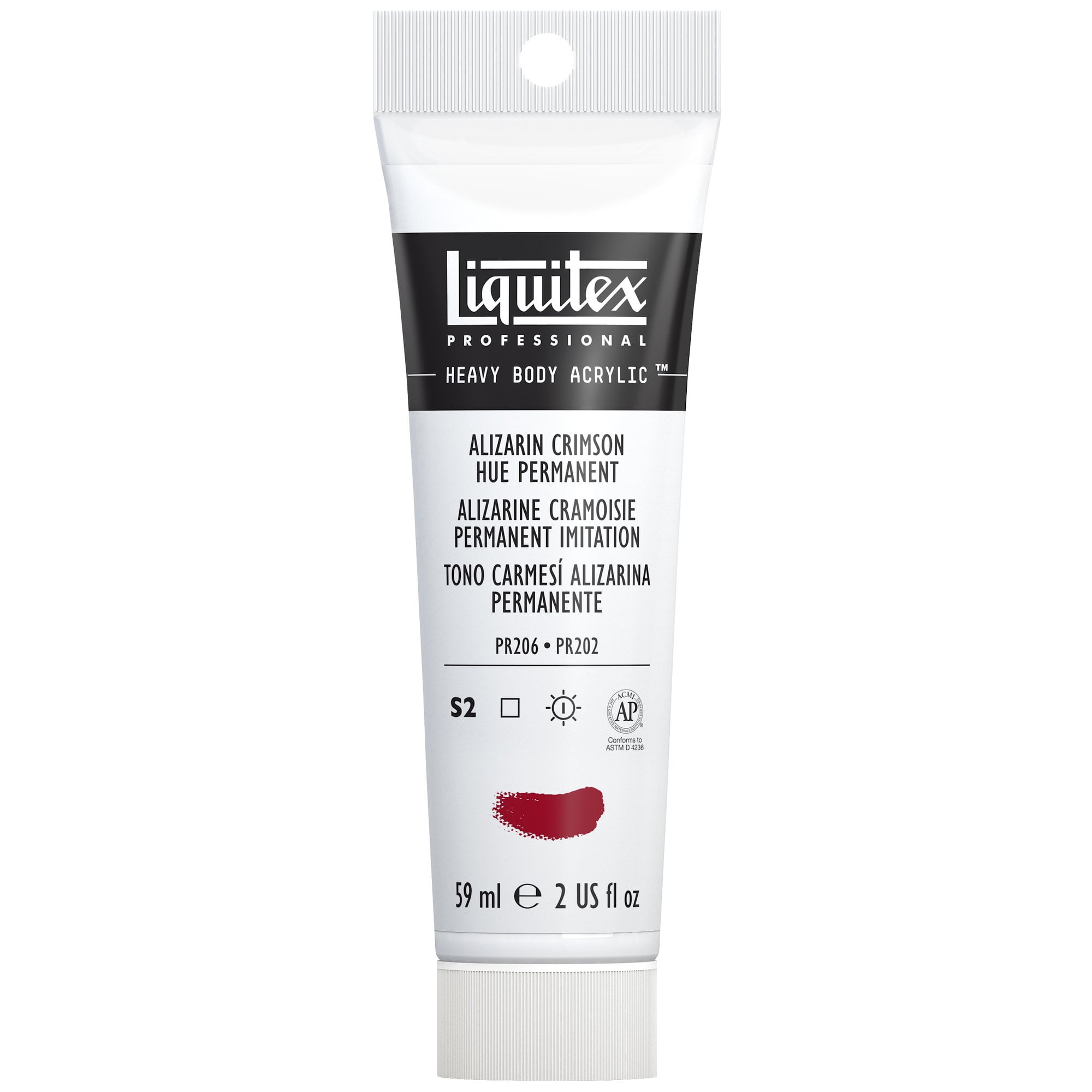 Liquitex Professional Heavy Body Acrylic Paint, 59 mL Tube, Alizarin Crimson Hue Permanent