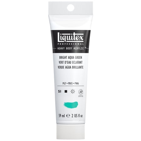 Liquitex Professional Heavy Body Acrylic Color, 2 oz. Tube, Bright Aqua Green
