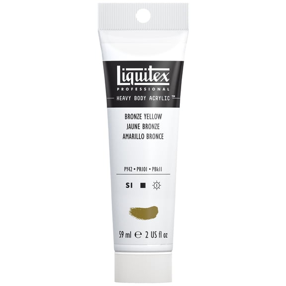 Liquitex Professional Heavy Body Acrylic Color, 2 oz. Tube, Bronze Yellow
