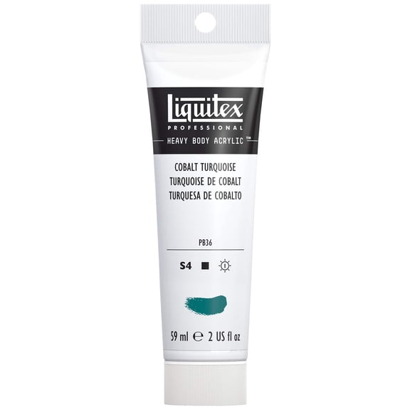 Liquitex Professional Heavy Body Acrylic Color, 2 oz. Tube, Cobalt Turquoise
