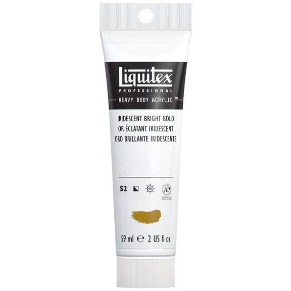 Liquitex Professional Heavy Body Acrylic Color, 2 oz. Tube, Iridescent Gold