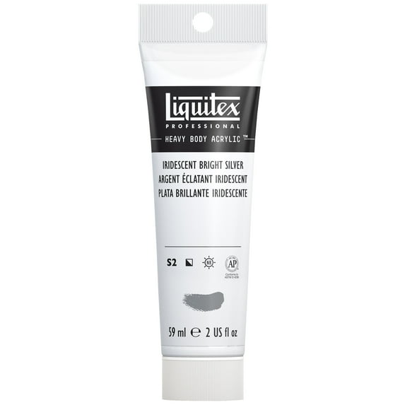 Liquitex Professional Heavy Body Acrylic Color, 2 oz. Tube, Iridescent Silver