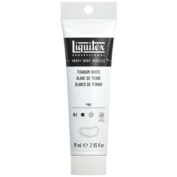 Liquitex Professional Heavy Body Acrylic Color, 2 oz. Tube, Titanium White